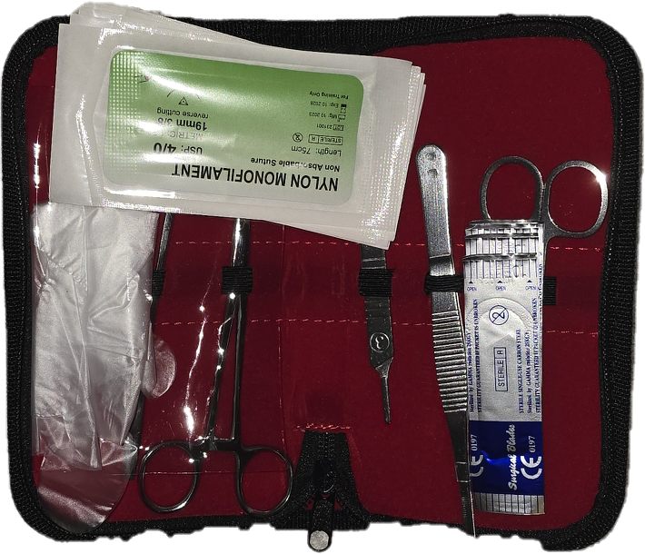 READY5 Practice Suture Kit with Synthetic Skin Pad