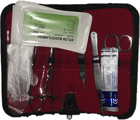 READY5 Practice Suture Kit with Synthetic Skin Pad