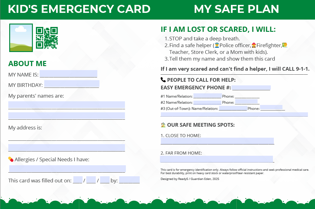 The First Responder’s Guide to Household Resilience  With Companion Workbook and Emergency Planning Cards